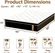 Plush mattress in a box designed for pressure relief and comfort