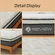 Hybrid mattress with cooling features for silent, undisturbed sleep