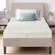 KBQ 8-inch memory foam mattress in white twin size with breathable design