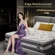King size mattress with cooling memory foam and hybrid construction