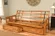 Convertible bed with storage options in Kodiak Furniture queen futon