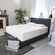 Latex for Less natural latex mattress with organic cotton cover in queen size