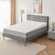 Lazyzizi 7-inch king mattress wedge in light grey color
