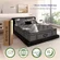 Queen mattress measuring 80 inches long by 60 inches wide