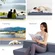 LIKIMIO full size folding mattress set up in bedroom with bedding