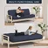 10-inch thick futon mattress shown in folded sofa position