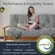 Loosh futon mattress used as both a sofa and bed in a small space