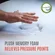 Lounj RV king mattress topper installed in recreational vehicle