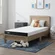 Generic Lucid 5 inch memory foam mattress with bamboo charcoal and gel infusion for temperature regulation