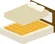 Yellow under mattress support designed for half full/queen size beds