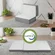 Mattress Solution mattress with removable and washable white cover, 25-inch size