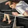 Full-size foldable mattress in black by MAXYOYO, measuring