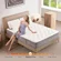 Medium firm feel mattress conveniently packaged in a box for easy delivery