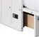 MERITLINE white wood Murphy chest bed looking like closed cabinet