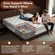 Twin size mattress measuring 39 by 75 inches with 10 inch thickness