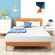 MLILY 8-inch memory foam mattress unboxed and expanding on bed frame