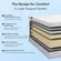 12 inch Nelaukoko queen mattress setup in bedroom with bedding