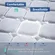 Fiberglass-free breathable cover on Ninare queen mattress for cool sleep