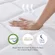 Novilla queen mattress fully set up in bedroom with bedding