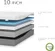Plush king mattress providing pressure relief and supportive sleep surface