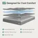 Thermally balanced foam core in Novilla mattress providing pressure relief