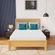 White mattress with removable breathable cover for easy maintenance