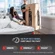 Setup view of Performa Sleep essential memory foam mattress on bed frame