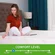 White Plococo memory foam mattress for refreshing sleep