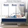 Easy setup cooling queen mattress unboxed and ready to use