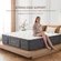 Queblox king mattress measuring 80 inches long by 76 inches wide