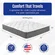 RV King 72x80 mattress installed on RV bed frame