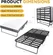 Side pocket storage feature on the Sapphirana folding guest bed