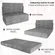 Slumbrae 6-inch memory foam guest bed folded for storage