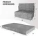 Slumbrae grey sofa bed setup in kids bedroom