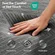 Queen size bed mattress measuring 80x60 inches with 10 inch thickness