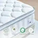 Side view of Sozlo 12 inch thick mattress with durable construction