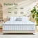 Medium firm full mattress providing pressure relief and edge support