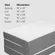 Gel memory foam provides comfortable support in Spinal Sleep mattress