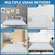 Foldable trifold mattress with memory foam construction