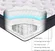 Sweetnight Twilight Queen mattress fully expanded on bed frame
