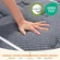 UltraSnooze full size mattress fully expanded on bed frame in bedroom