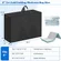 Portable waterproof carry case for trifold memory foam mattress