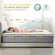 Person testing the pressure relief and support of Vipcute hybrid mattress