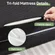 Queen size memory foam mattress with foldable design by Zibbizo, easy to store